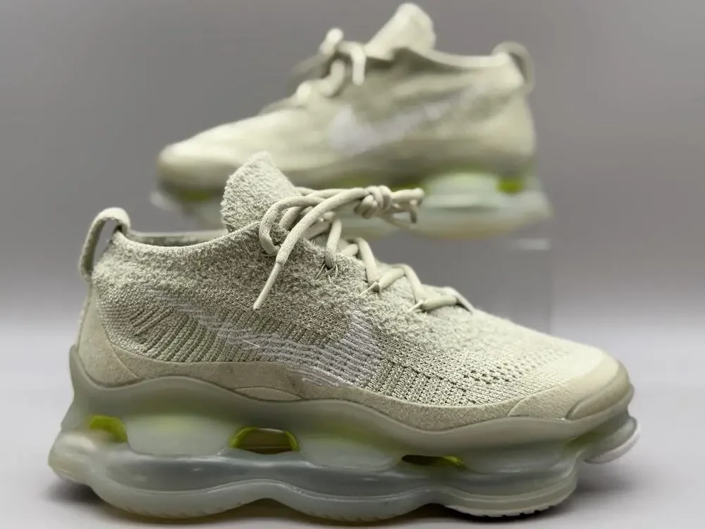Size 5.5 Women's Nike Air Max Scorpion Flyknit Low Olive Aura DJ4702-300 RARE